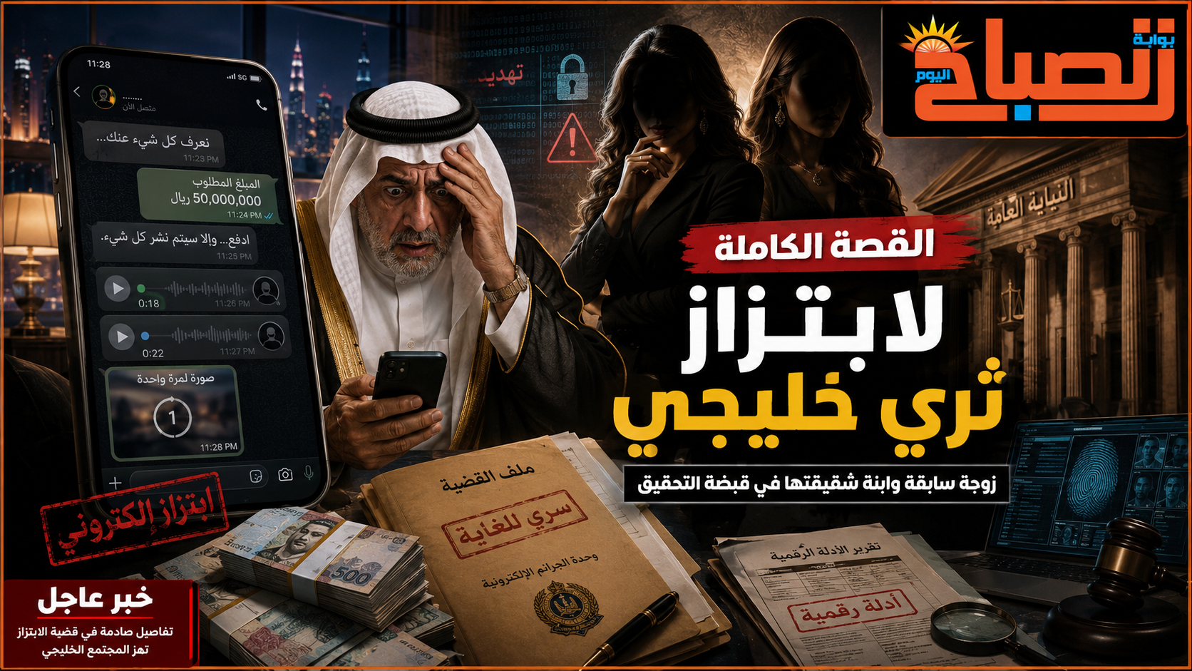 «فيديوهات الفتح لمرة واحدة».. القصة الكاملة لابتزاز ثري خليجي على يد زوجته السابقة وابنة شقيقتها